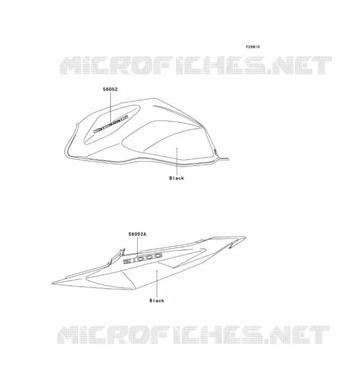 STICKER (NOIR)(CN) Kawasaki MOTOS 1000 2004 Z1000  ZR1000-A2
