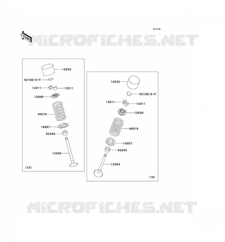 SOUPAPE Kawasaki MOTOS 1000 2004 Z1000  ZR1000-A2