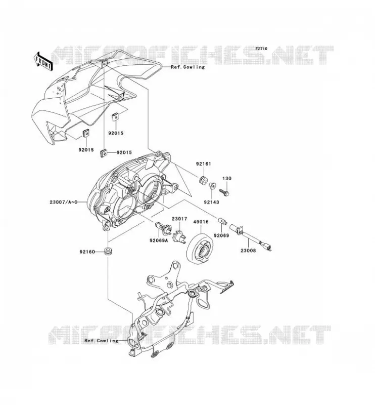 OPTIQUE(S) Kawasaki MOTOS 1000 2004 Z1000  ZR1000-A2H