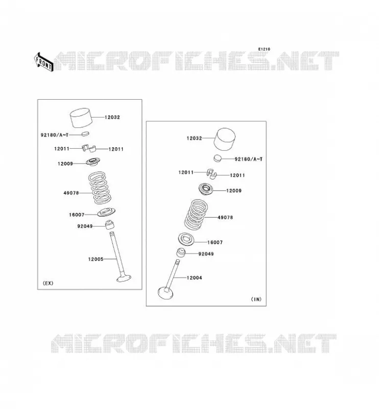 SOUPAPE Kawasaki MOTOS 1000 2005 Z1000  ZR1000-A3