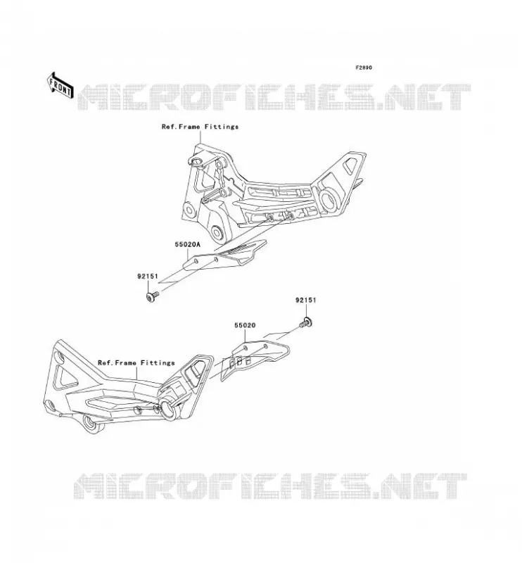 PIECE EN OPTION Kawasaki MOTOS 1000 2005 Z1000  ZR1000-A3H
