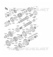 TRANSMISSION pour Kawasaki Z1000 2006