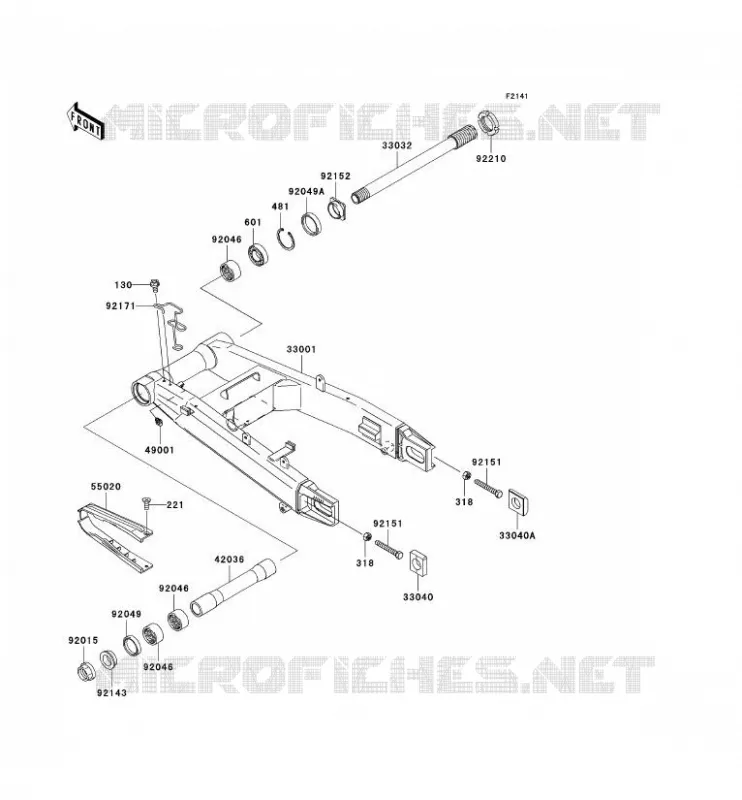 BRAS OSCILLANT Kawasaki MOTOS 1000 2006 Z1000  ZR1000A6F