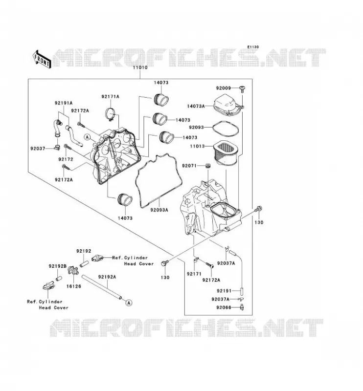 FILTRE A AIR Kawasaki MOTOS 1000 2006 Z1000  ZR1000A6F