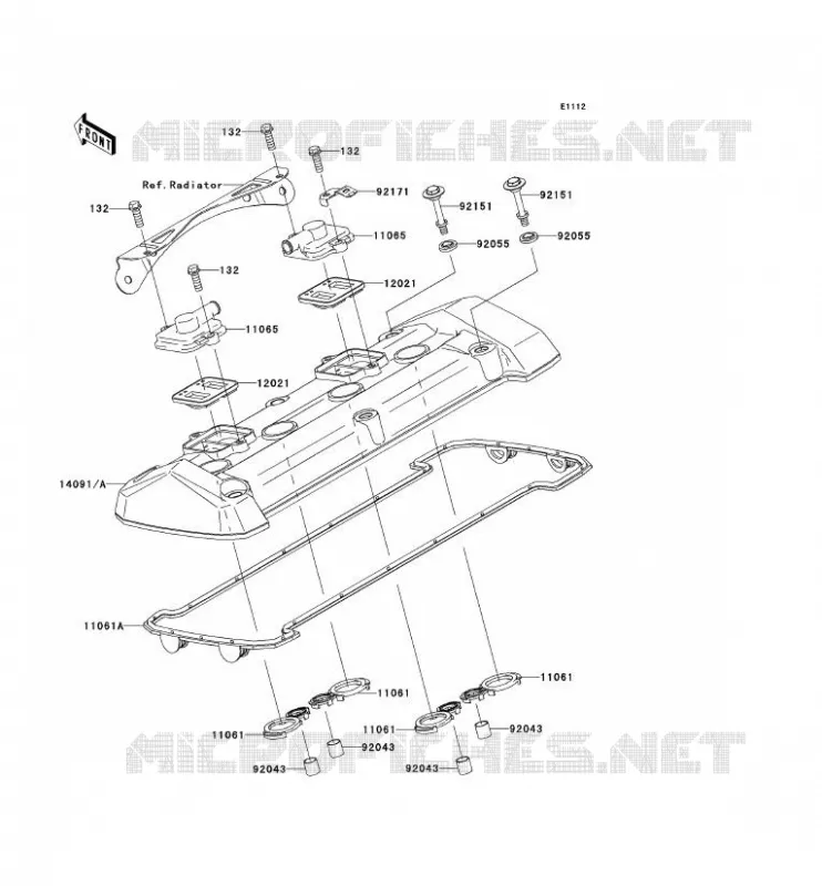 COUVRE CULASSE Kawasaki MOTOS 1000 2009 Z1000 ABS  ZR1000C9F