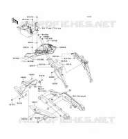 GARDE BOUE ARRI&Egrave;RE pour Kawasaki Z1000 2010
