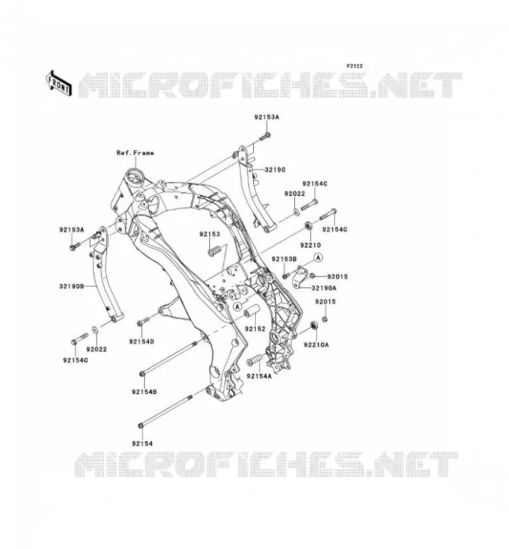 SUPPORT MOTEUR Kawasaki MOTOS 1000 2011 Z1000  ZR1000DBF