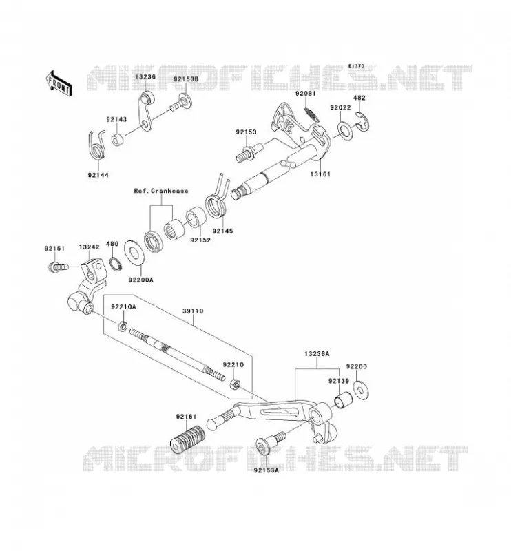 SELECTEUR Kawasaki MOTOS 1000 2011 Z1000  ZR1000DBF