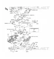 CARENAGE(SUPERIEUR) pour Kawasaki Z1000 2012