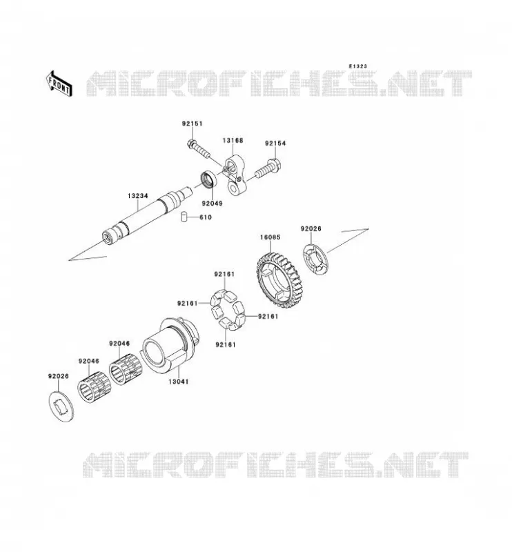 BALANCIER Kawasaki MOTOS 1000 2012 Z1000  ZR1000DCFA