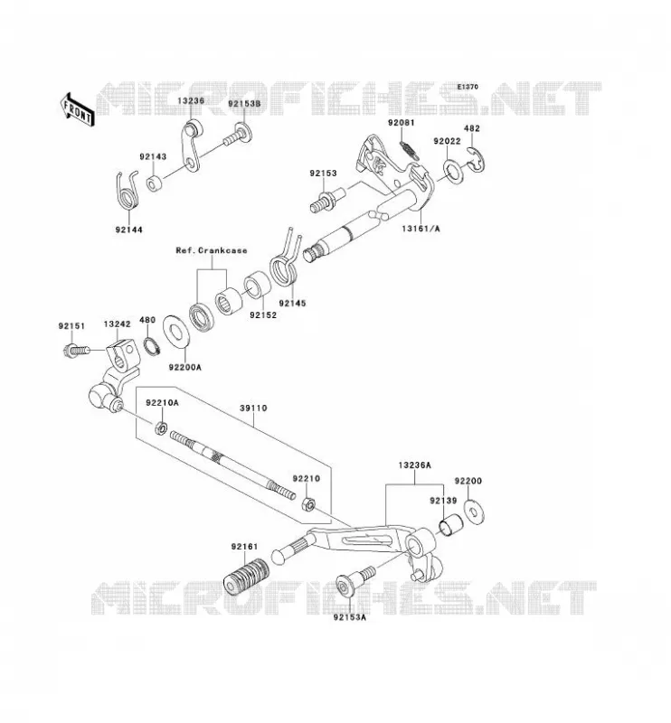 SELECTEUR Kawasaki MOTOS 1000 2012 Z1000  ZR1000DCFA