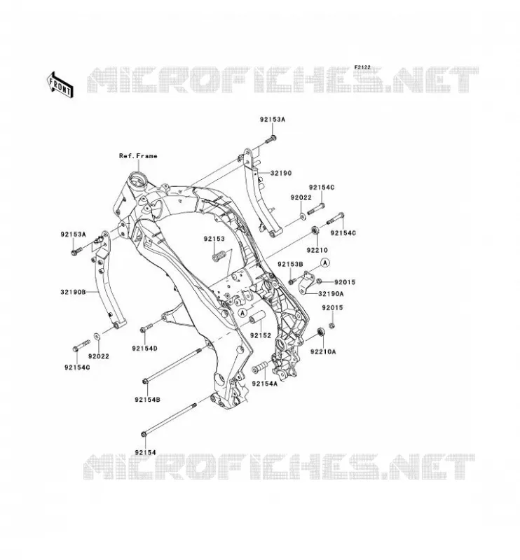 SUPPORT MOTEUR Kawasaki MOTOS 1000 2012 Z1000  ZR1000DCFA