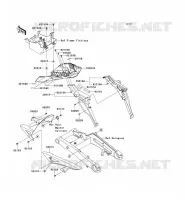GARDE BOUE ARRI&Egrave;RE pour Kawasaki Z1000 ABS 2012