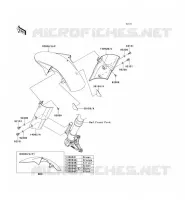 GARDE BOUE AVANT pour Kawasaki Z1000 ABS 2012