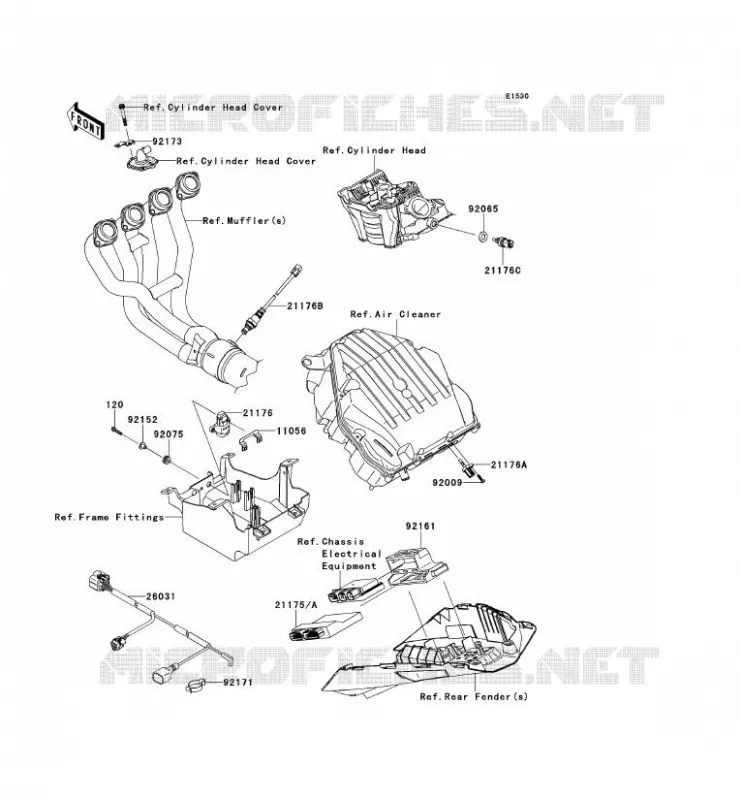 INJECTION CARBURANT Kawasaki MOTOS 1000 2013 Z1000 ABS  ZR1000EDF