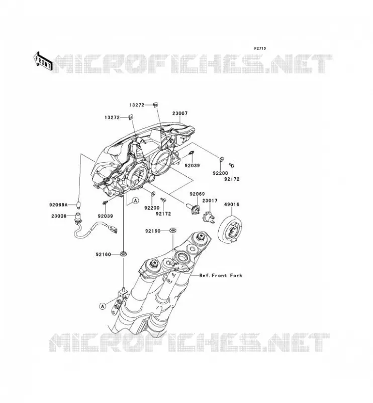 OPTIQUE(S) Kawasaki MOTOS 1000 2013 Z1000 ABS  ZR1000EDF