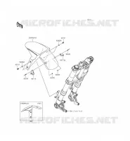 GARDE BOUE AVANT pour Kawasaki Z1000 2014