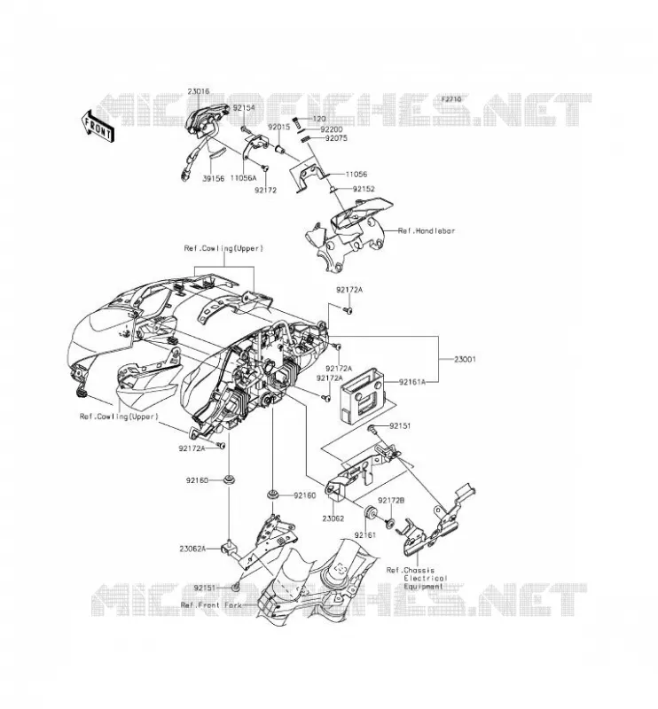 OPTIQUE(S) Kawasaki MOTOS 1000 2014 Z1000  ZR1000FEFA
