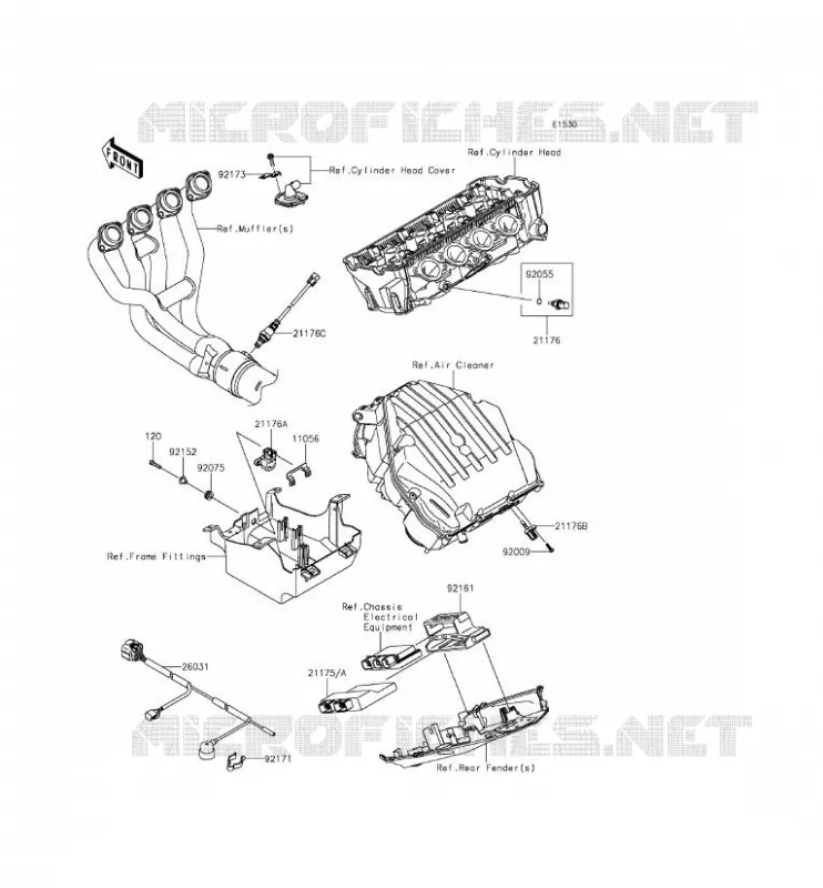INJECTION CARBURANT Kawasaki MOTOS 1000 2015 Z1000  ZR1000FFF