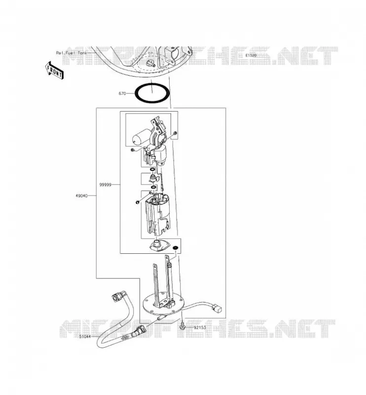 POMPE A ESSENCE Kawasaki MOTOS 1000 2014 Z1000 ABS  ZR1000GEF