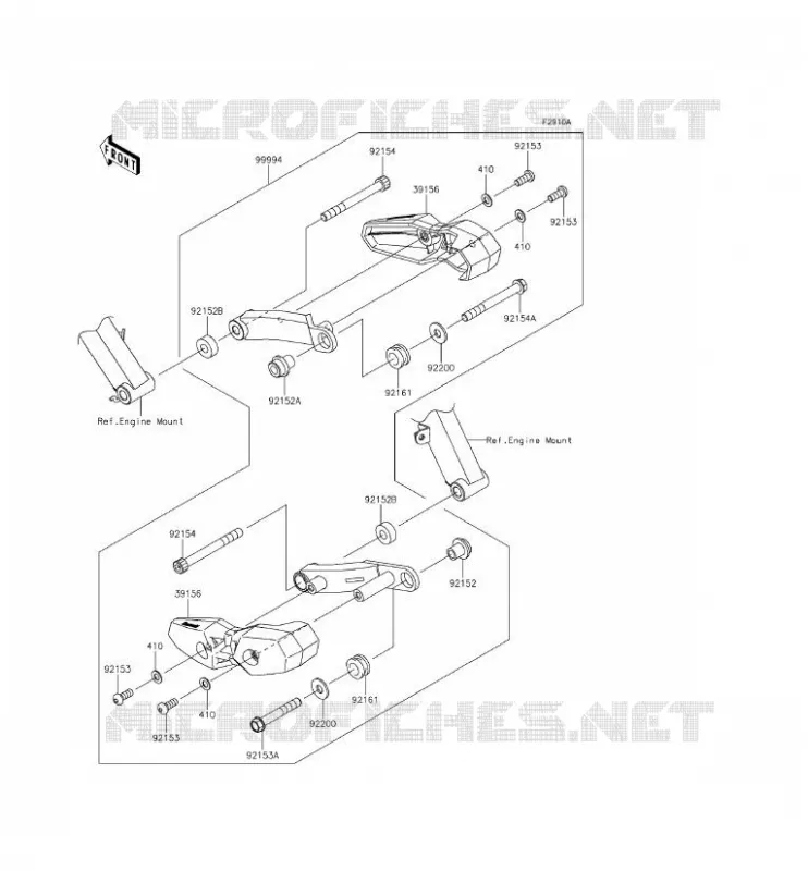 ACCESSOIRE(SHROUD SLIDER) Kawasaki MOTOS 1000 2014 Z1000 ABS  ZR1000GEFA