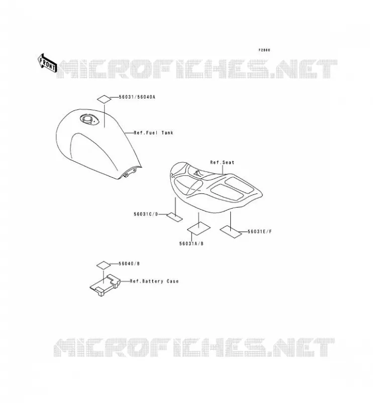 LABEL Kawasaki MOTOS 1100 1992 ZEPHYR 1100  ZR1100-A1
