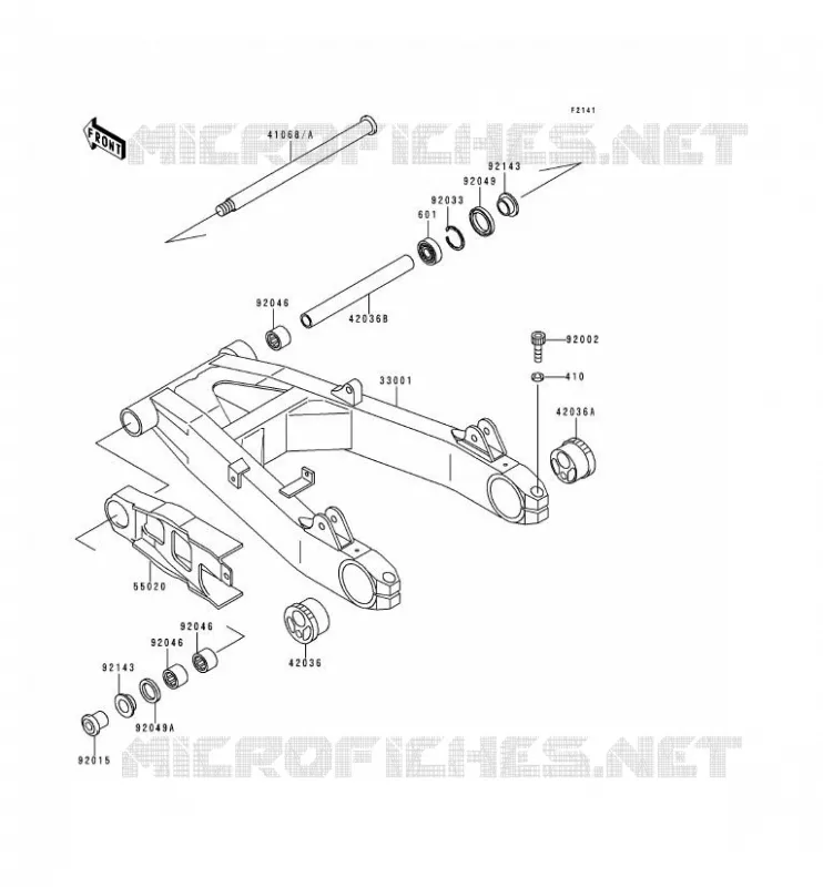BRAS OSCILLANT Kawasaki MOTOS 1100 1994 ZEPHYR 1100  ZR1100-A3