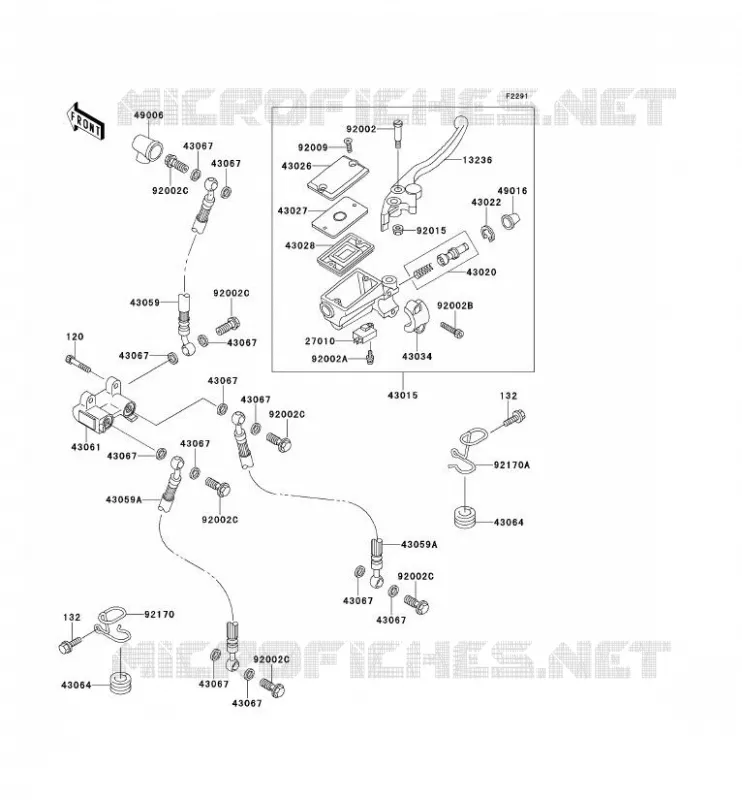 MAITRE CYLINDRE AV Kawasaki MOTOS 1100 1996 ZEPHYR 1100  ZR1100-B1