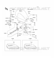 RESERVOIR CARBURANT pour Kawasaki ZEPHYR 1100 1996