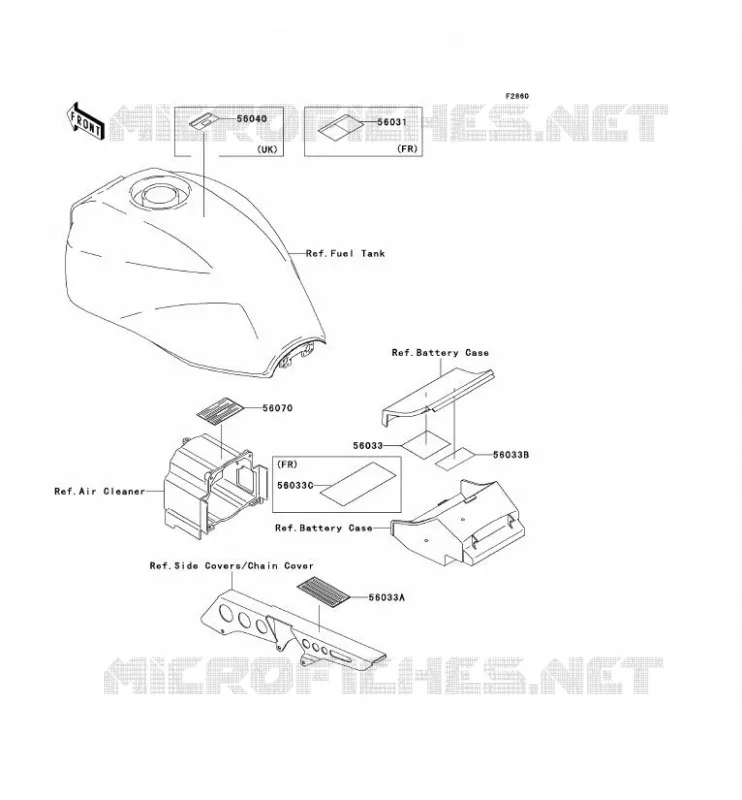 LABEL Kawasaki MOTOS 1100 1998 ZRX1100  ZR1100-C2