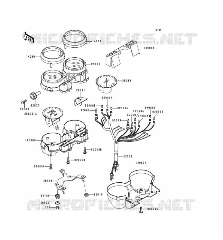 COMPTEURS Kawasaki MOTOS 1100 2000 ZRX1100  ZR1100-C4