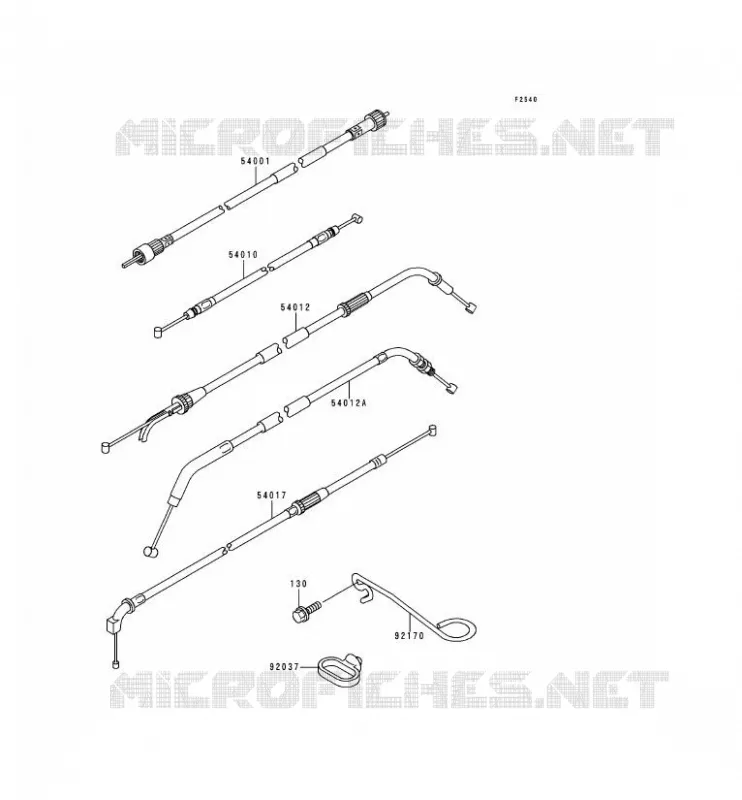 CABLES Kawasaki MOTOS 1100 2000 ZRX1100  ZR1100-C4