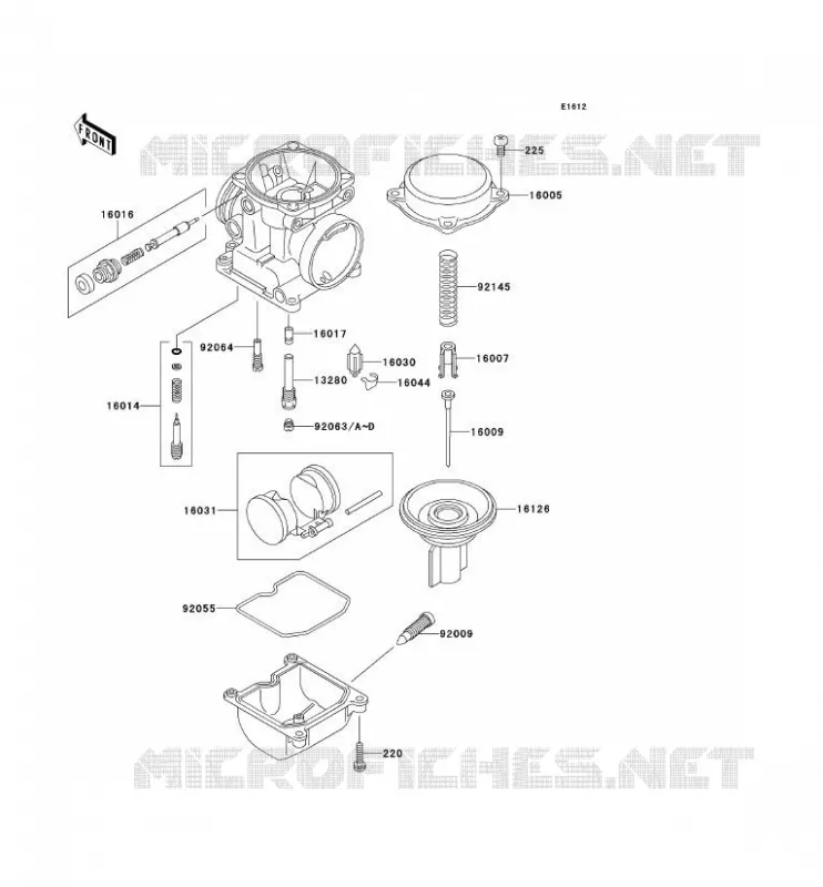 PI&Egrave;CES DE CARBURATEUR Kawasaki MOTOS 1100 2000 ZRX1100  ZR1100-C4