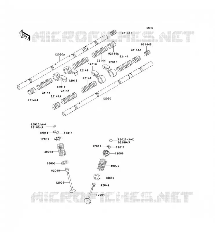 SOUPAPE Kawasaki MOTOS 1100 2000 ZRX1100  ZR1100-C4