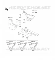 CACHE LAT&Eacute;RAL/GARDE CHAINE pour Kawasaki ZRX1100 2000