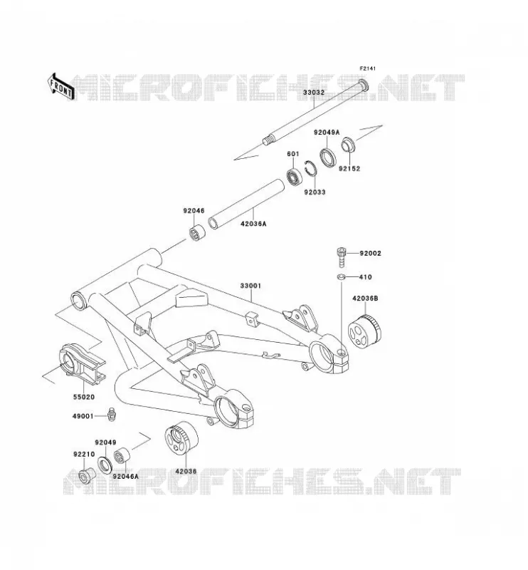 BRAS OSCILLANT Kawasaki MOTOS 1100 2000 ZRX1100  ZR1100-C4