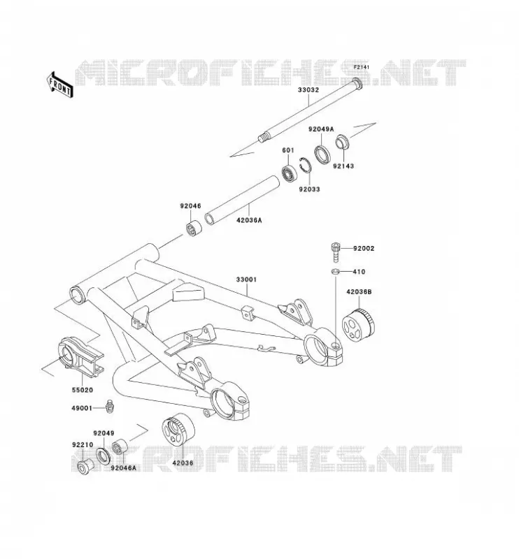 BRAS OSCILLANT Kawasaki MOTOS 1100 1998 ZRX1100  ZR1100-D2