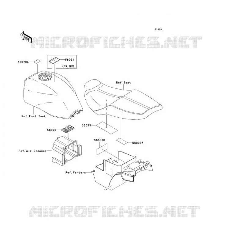 LABEL Kawasaki MOTOS 1200 2001 ZRX1200R  ZR1200-A1P