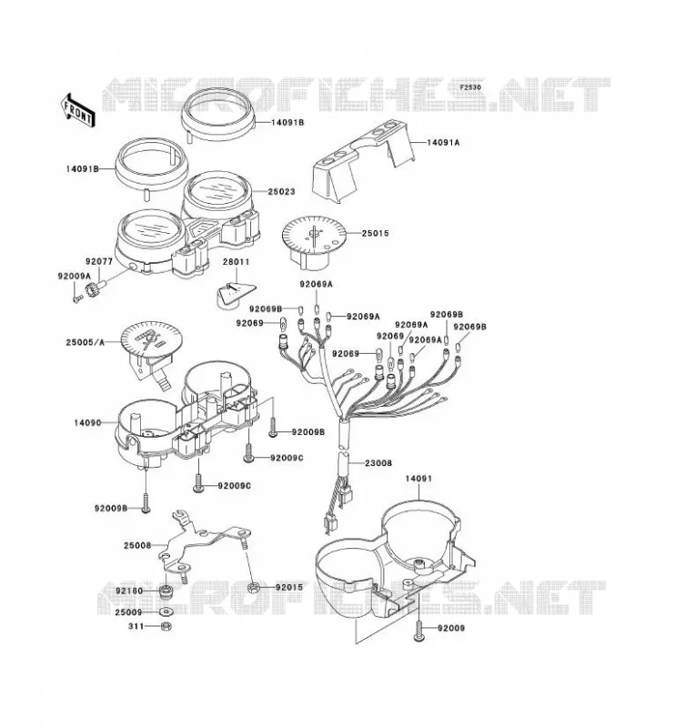 COMPTEURS Kawasaki MOTOS 1200 2003 ZRX1200R  ZR1200-A3