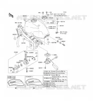 RESERVOIR CARBURANT pour Kawasaki ZRX1200R 2003