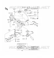 RESERVOIR CARBURANT pour Kawasaki ZRX1200R 2004