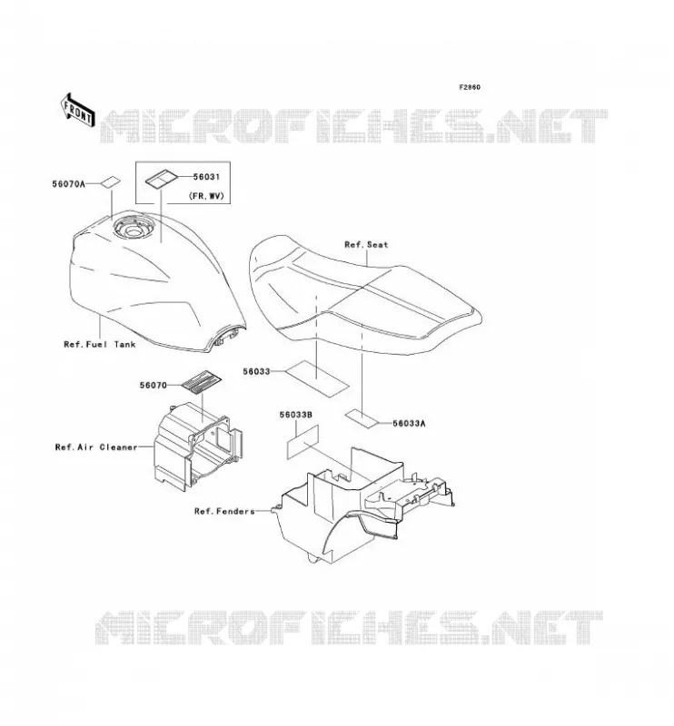 LABEL Kawasaki MOTOS 1200 2001 ZRX1200S  ZR1200-B1P
