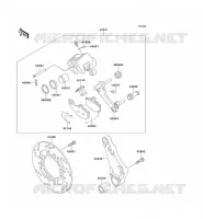 FREIN ARRIERE( ZR550B 024010) pour Kawasaki ZEPHYR 1993