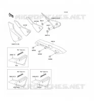 CACHE LAT&Eacute;RAL/GARDE CHAINE pour Kawasaki ZEPHYR 1995