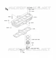 CYLINDRE/PISTON pour Kawasaki ZEPHYR 1995