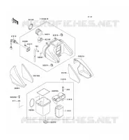 FILTRE A AIR pour Kawasaki ZEPHYR 1995