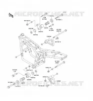PIECE DE CADRE (COUVERTURE) pour Kawasaki ZEPHYR 1995