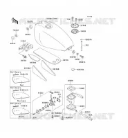 RESERVOIR CARBURANT pour Kawasaki ZEPHYR 1995