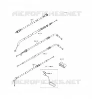 CABLES pour Kawasaki ZEPHYR 1997