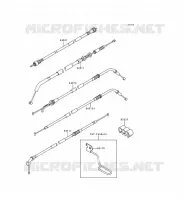 CABLES pour Kawasaki ZEPHYR 1997